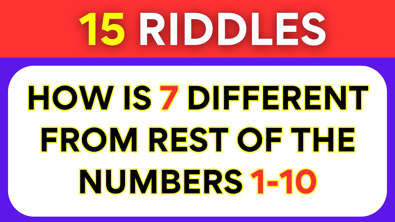 Only a Genius Can Solve All 15 Riddles - Part 1