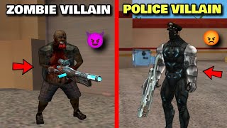 Police Villain Vs Dangerous Villain Vs Zombie Villain | Rope Hero Vice Town Game || Classic Gamerz