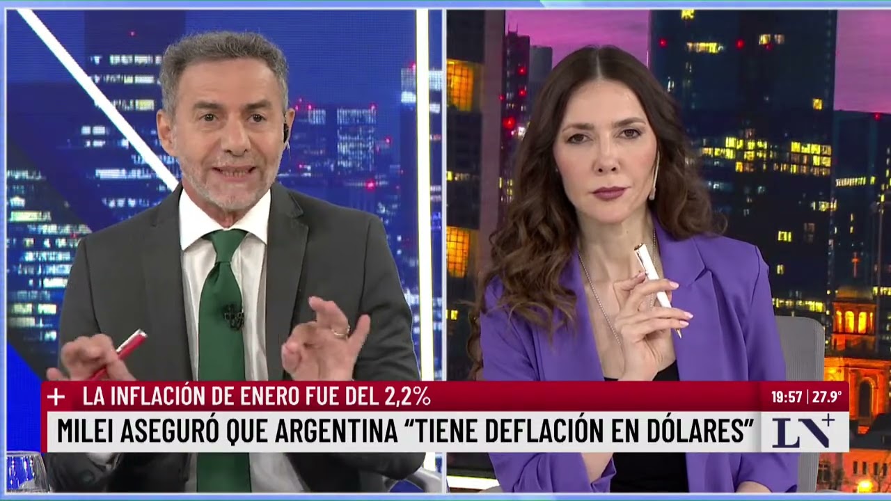 Milei festejó el número de la inflación. El pase de Cristina Pérez y Luis Majul.