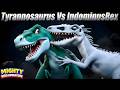 T REX Vs INDOMINUS REX The Ultimate Hybrid Battle EP 9 Dinosaur Rescue Mighty Kids Adventure