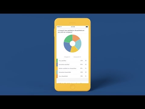 Part of a video titled Using the SurveyMonkey mobile app—SurveyMonkey - YouTube