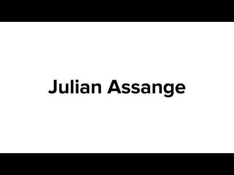 How to pronounce Julian Assange