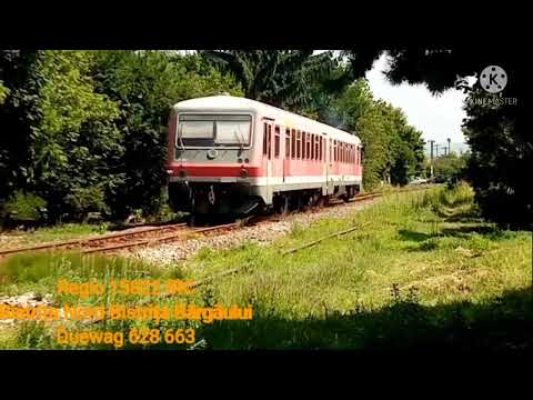 Diverse trenuri Regio înspre/dinspre Bistrița Bârgăului in zona garii Bistrita Nord