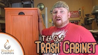 Make A Tilt Out Trash Cabinet