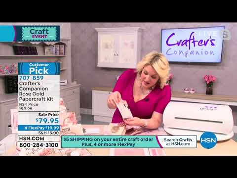 Crafter's Companion Rose Gold Papercraft Kit