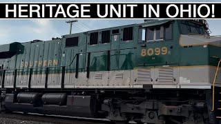 NS SOUTHERN HERITAGE UNIT 6099 SPOTED WHILE RAILFANNING IN COLUMBIANA, OHIO! | FORT WAYNE LINE