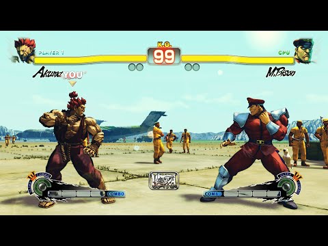 Akuma vs M.Bison (Hardest) Street Fighter 4.| Epic Battle