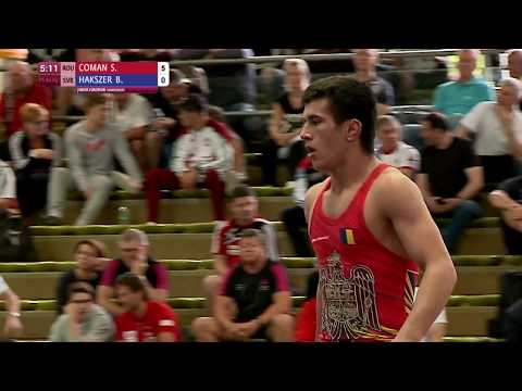 1/8 FS - 60 kg: S. COMAN (ROU) df. B. HAKSZER (SVK), 7-0