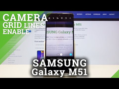 How to Turn On/Turn Off Camera Gridlines in SAMSUNG Galaxy M51 – Customize Camera Options