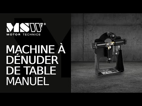 Vidéo - Machine à dénuder de table