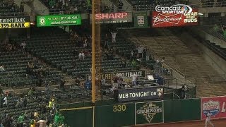 Young misses walk-off on reviewed foul ball