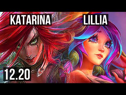 KATARINA vs LILLIA (MID) | 6/0/5, 2.3M mastery, 900+ games, Dominating | KR Master | 12.20
