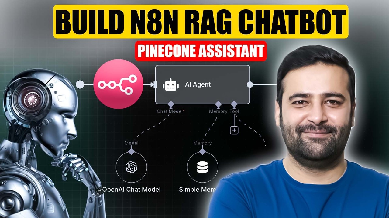 [New] How To Build N8N RAG Chatbot - [Pinecone Assistant] - AI Automation
