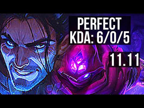 SYLAS vs MALZAHAR (MID) | 6/0/5, 66% winrate, Dominating | KR Diamond | v11.11