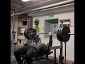 dead bench press with close grip 140kg 10 reps 5 sets