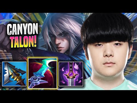 CANYON IS A GOD WITH TALON! - DK Canyon Plays Talon JUNGLE vs Lee Sin! | Season 2022
