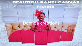 HOW TO MAKE PANEL CANVAS FRAME AT HOME FOR SALE.