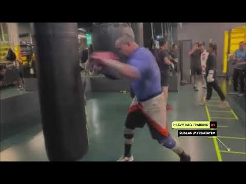 RUSLAN MYRSATAYEV HEAVY BAG TRAINING