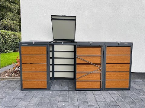 Moderne Søppelskur/Søppelhus/Avfallshus/Søppelstativ/Søppeldunk