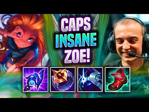 CAPS IS INSANE WITH ZOE! - G2 Caps Plays Zoe MID vs Leblanc! | vPatch 11.22