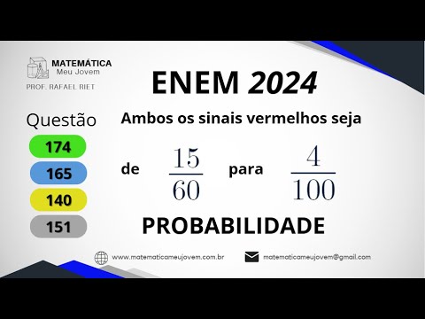 ENEM 2024 | Questão 174 | Probabilidade | Para melhorar o fluxo de ônibus em uma avenida que tem doi