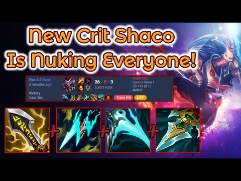 New Crit Items Are Insane on Shaco!!! 26 Kills S13 [League of Legends] Full Gameplay -Infernal Shaco