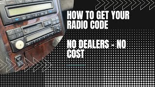 How to Find Your Mercedes Radio Code - For Free! No Dealers!