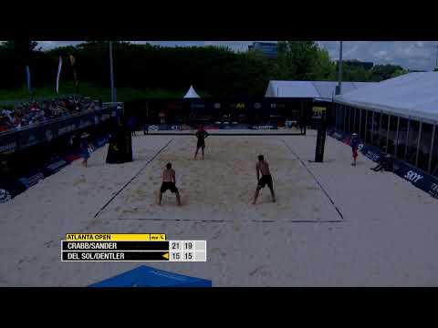 Atlanta Open 2022 | Ta. Crabb/Sander vs. Del Sol/Dentler | Court 1 | Gold Series