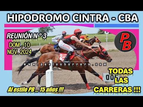 CARRERAS HIPODROMO MUNICIPAL CINTRA - CORDOBA (10-11-2024)