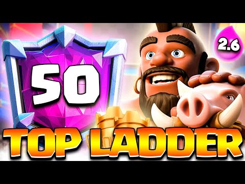 HOG 2.6 LADDER ROAD TO TOP 50 - CLASH ROYALE