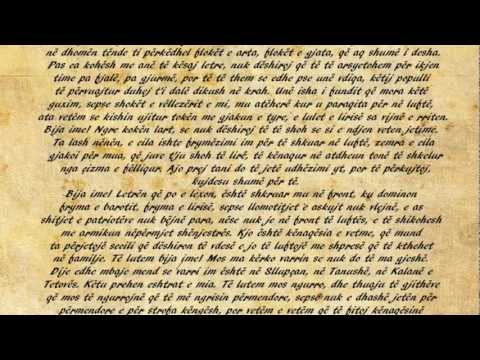 Letra nga Komandant TELI kushtuar bijes se tij