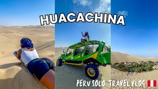 Huacachina sandboarding vlog 🇵🇪 | day trip from lima, planning tips for solo travelers in peru