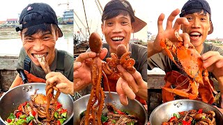 Fisherman eating seafood dinners are too delicious 666 help you stir-fry seafood fisherman wharf 168