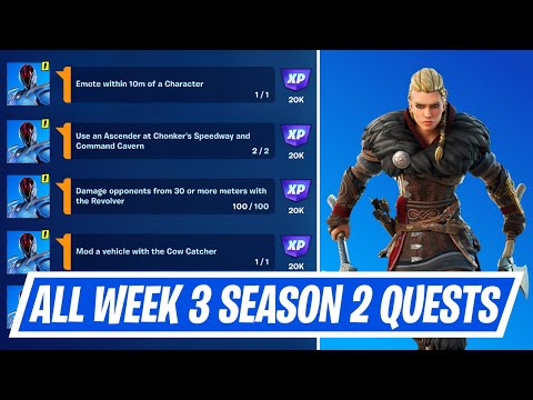 Fortnite Week 3 Season Quest Challenges - How to complete Week 3 Season Quests in Chapter 3 Season 2