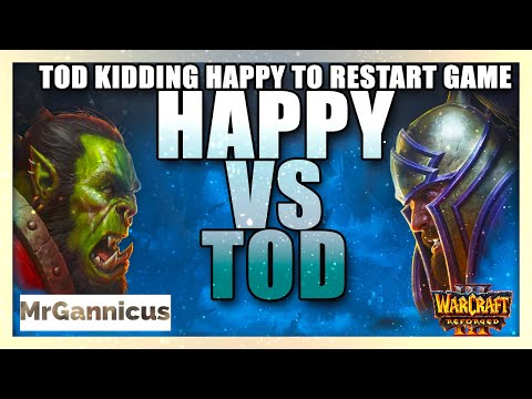 ToD kidding Happy in the start xD | on Amazonia | HU vs UD | W3 | Reforged Warcraft III TFT | Fun