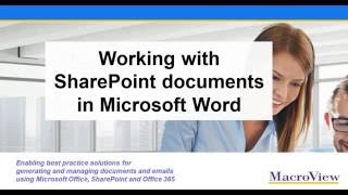 Working with SharePoint Documents in Microsoft Word