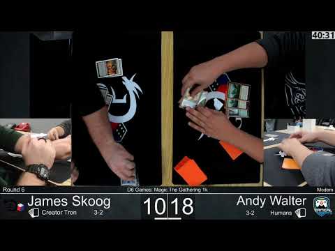 [D6 Games MTG Modern 1k] Round 6 | James Skoog vs Andy Walter