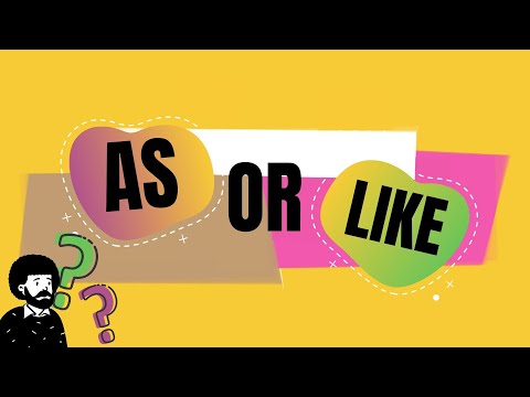 AS or LIKE? | HOW TO USE THEM | How to English | learn English grammar! + exercise