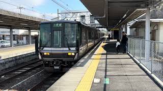 【ダイ改前に代走で入線歴がある】JR草津線223系6000番台R209編成近キト6次車普通草津行き三雲駅発車シーン