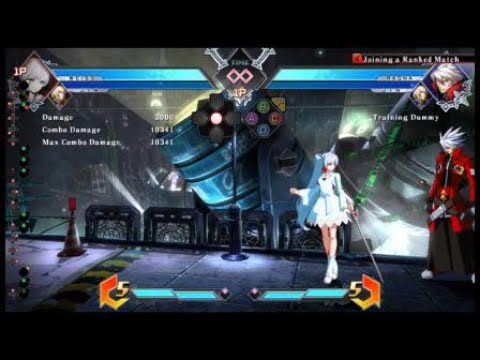 BLAZBLUE CROSS TAG BATTLE: Jin 10k combo (Weiss assist)