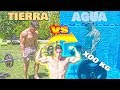 CUANTO PESO LEVANTAS BAJO EL AGUA *RETO FITNESS* EN PISCINA Peso muerto, Sentadilla