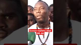 Sowore attacks IBB #nigerianpolitics #nigerianews #nigeria #breakingnews #ibrahimbabangida #latest