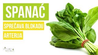 Spanać je Prirodni Lek za Sprečavanje Blokade Arterija