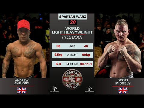 Andrew Anthony Vs Scott Midgley Spartan Warz 20 #bareknuckle #fight #spartanbkfightclub #bkb #fights