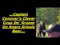 Scary Bear Attacks Duck Hunters Charged By Angry Sow Grizzly Bear While Perched On A Cliff