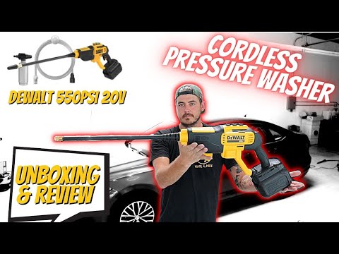 DEWALT 20-Volt 550 PSI, 1.0 GPM Cold Water Cordless Power Washer Review | Cordless Pressure Washer