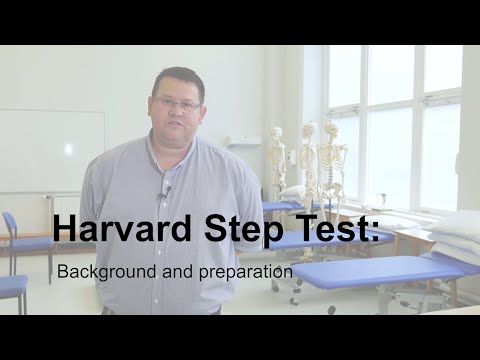 Physiology practical demonstrations - Harvard Step Test: Background and preparation