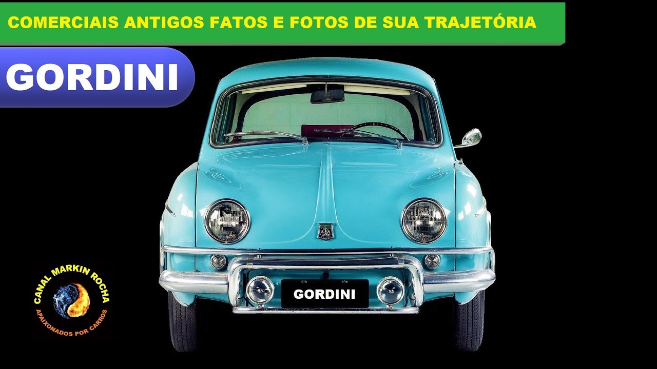 GORDINI: Old Commercials Facts and Photos of His Trajectory