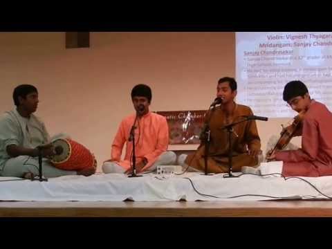 Akhil & Arvind Sundararajan vocal at Carnatic Chamber Concerts, Bay area