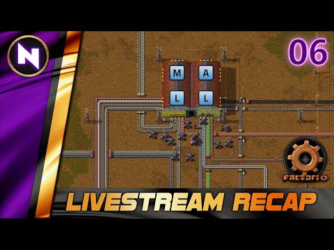 Factorio Twitch Recap | #6 THEY MADE ME BUILD A MALL | Livestream Summary